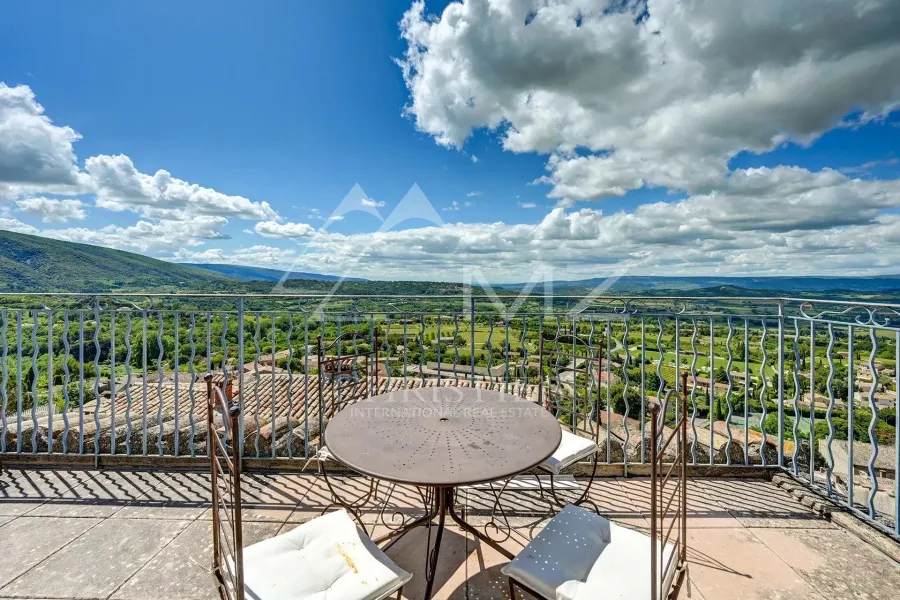 HOTEL RESTAURANT 2* (Murs et fonds) -  AU COEUR DU  LUBERON - VUE PANORAMIQUE EXCEPTIONNELLE. - 4