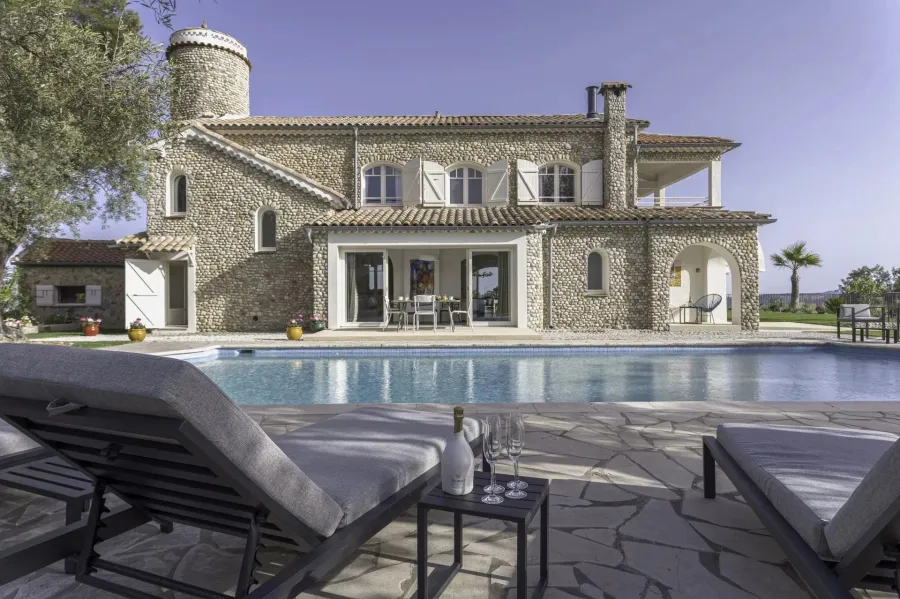 Saint-Paul-de-Vence - Superbe vue panoramique village, mer et montagnes - 7 chambres - 4