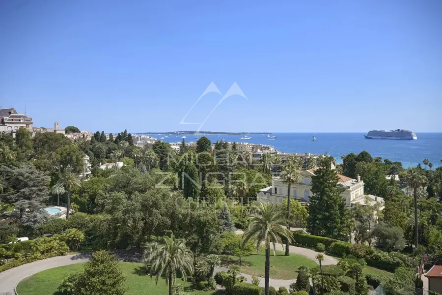 Cannes, Croix des Gardes appartement d'exception, vue mer panoramique - 3