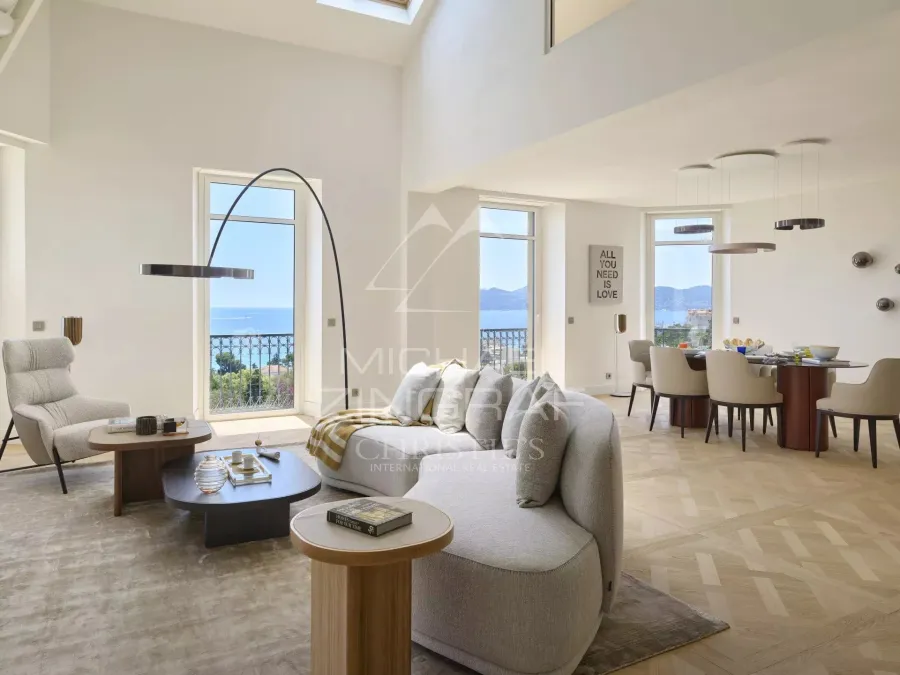 Cannes, Croix des Gardes appartement d'exception, vue mer panoramique - 2