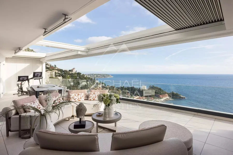 Penthouse - solarium - vue mer panoramique proche de Monaco - 2