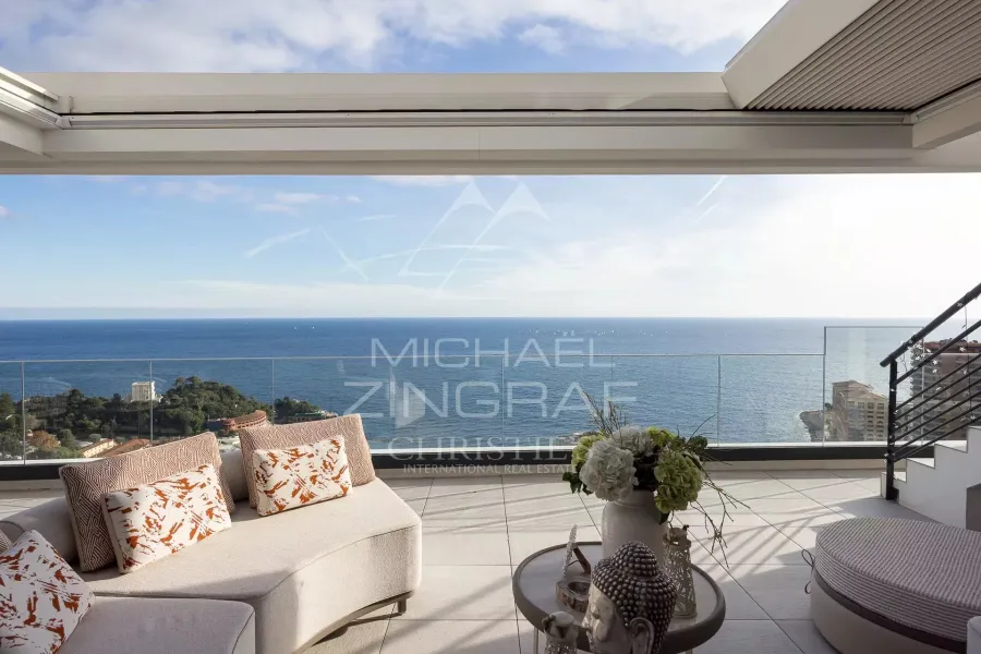 Penthouse - solarium - vue mer panoramique proche de Monaco - 4