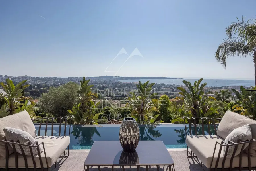 Aux portes de Cannes - Villa d’architecte neuve avec vue mer panoramique - 2
