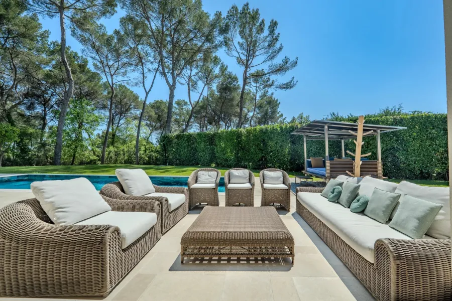 Mougins - Au calme absolu, villa de plain-pied - 5 chambras - 6