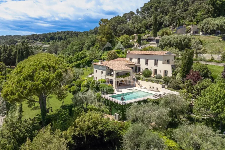 La Colle-sur-Loup : Villa provençale avec vue mer - 2