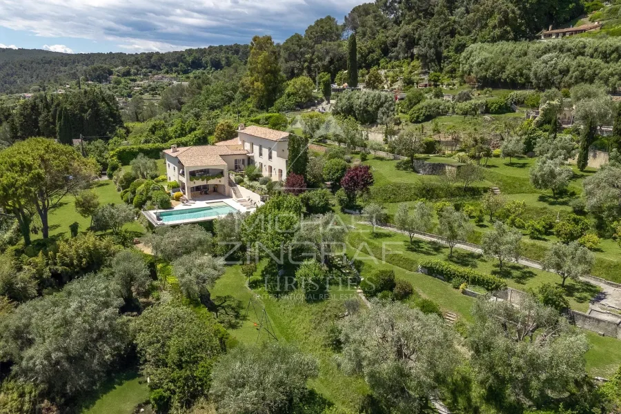 La Colle-sur-Loup : Villa provençale avec vue mer - 4
