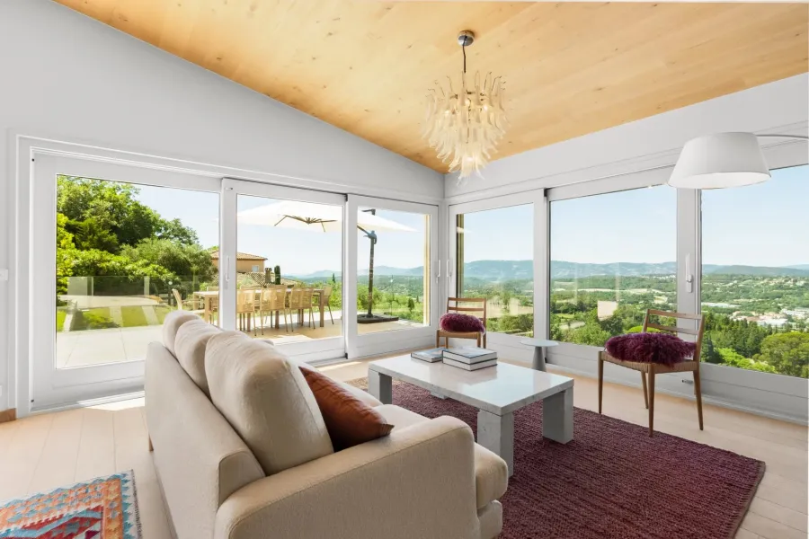 Proche Valbonne - Villa contemporaine avec vue panoramique - 4 chambres - 3
