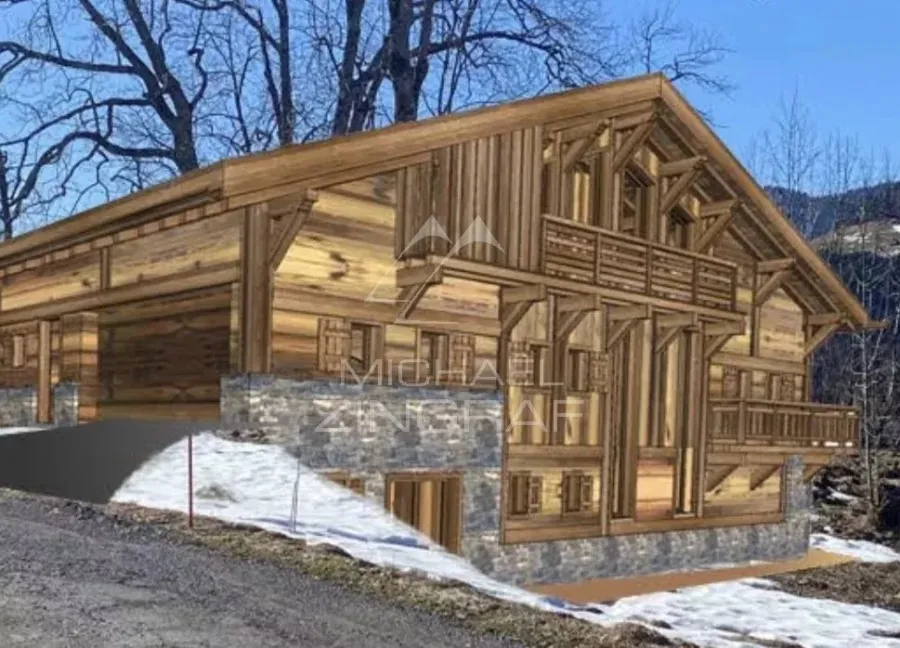Terrain constructible pour un chalet collectif ou individuel - Rochebrune