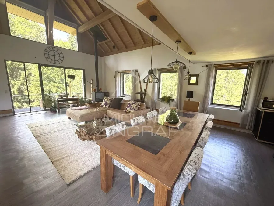 Chalet récent / terrain constuctible dans domaine privé - Nature, calme et vue - Fort rendement locatif - Cordon