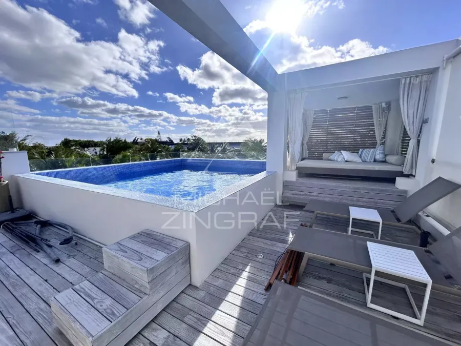 Penthouse - accessibilité plage privée - à Pereybere