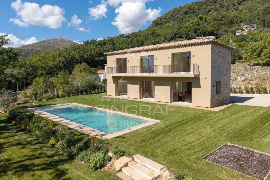 Proche Saint-Paul-de-Vence - Superbe propriété neuve provençale moderne