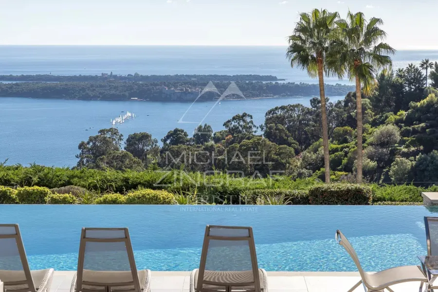 Super-Cannes - Propriété avec vue panoramique mer à 180 degrés - 2