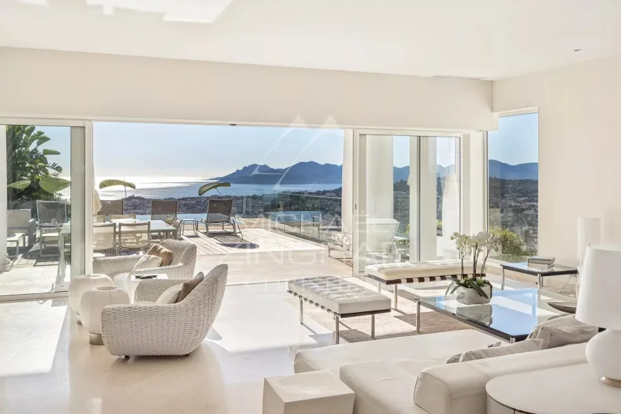 Domaine fermé - Villa contemporaine avec vue mer panoramique - 3