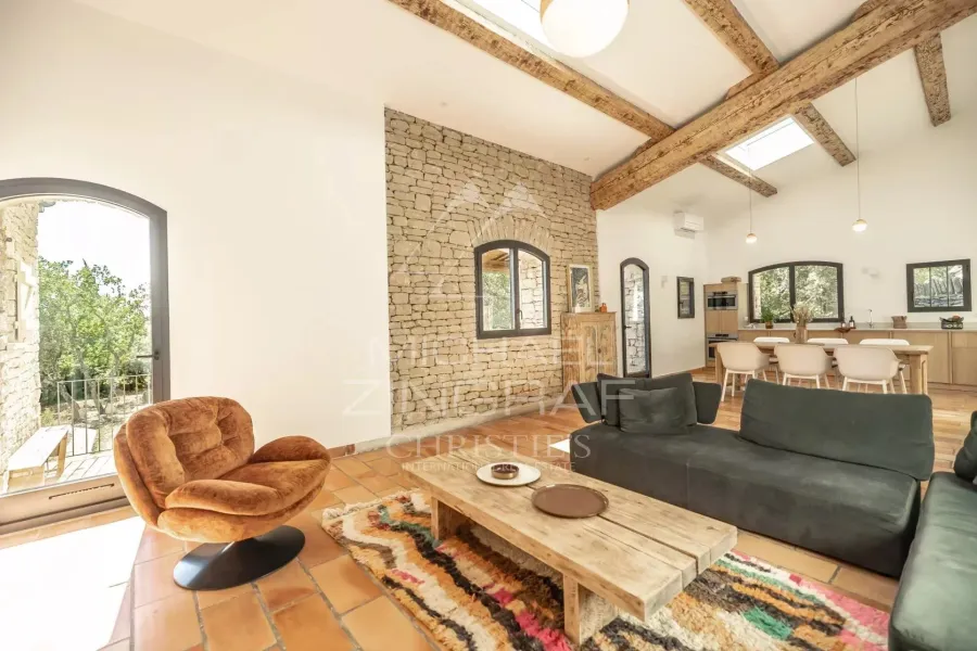 Gordes - Maison en pierre rénovée avec piscine proche du village - 6