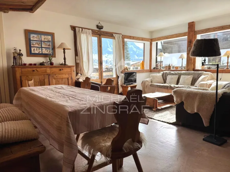 Megève Jaillet "tout à pied" - Appartement 2 chambres -  Calme vue - "Coup de coeur"