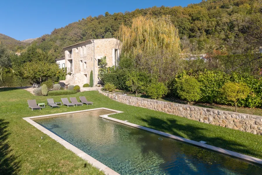 Vence - Charmante villa en pierre avec vue panoramique - 4 chambres - 1