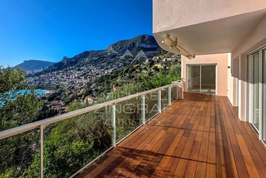 Appartement avec jardin proche Monaco et vue mer