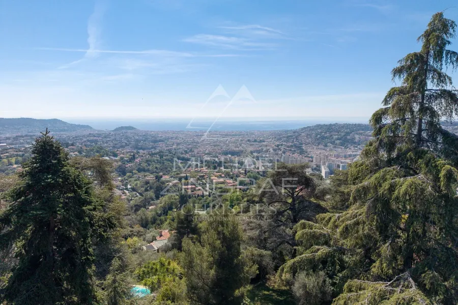 Nice - Haut Gairaut - Bastide de charme et terrain d’exception vue mer - 4