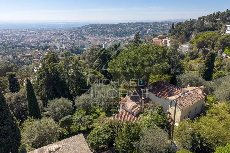 Nice - Haut Gairaut - Bastide de charme et terrain d’exception vue mer - 2