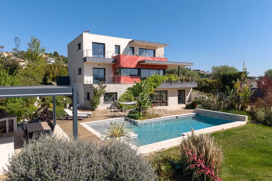 Nice - Crémat -  Villa contemporaine avec vue panoramique - 3