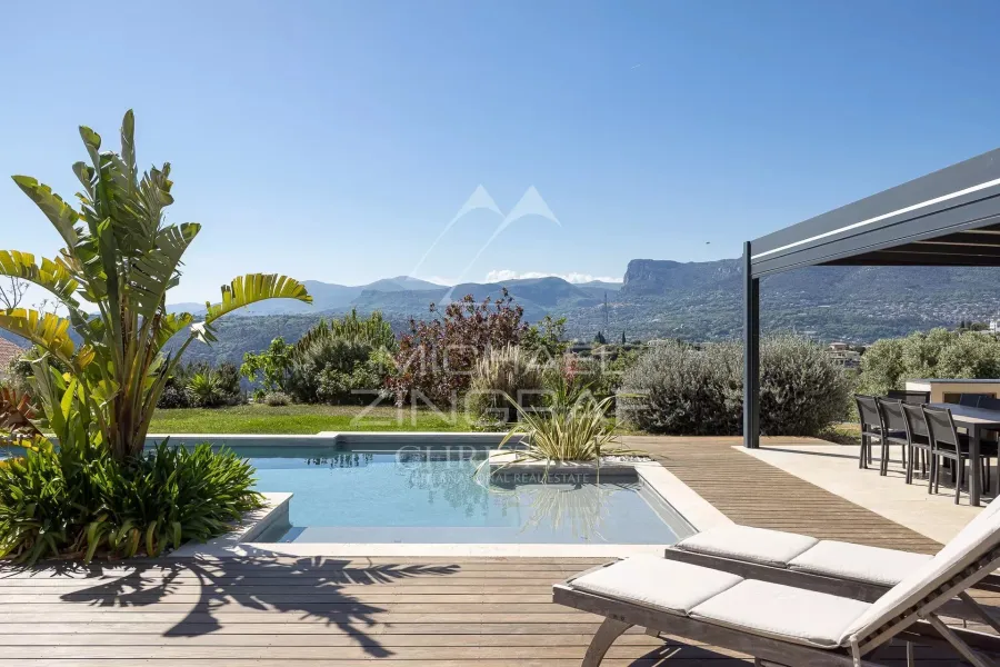 Nice - Crémat -  Villa contemporaine avec vue panoramique