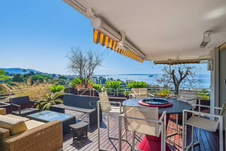 T3 A RENOVER - CANNES, CROIX DES GARDES – VUE MER PANORAMIQUE - 3