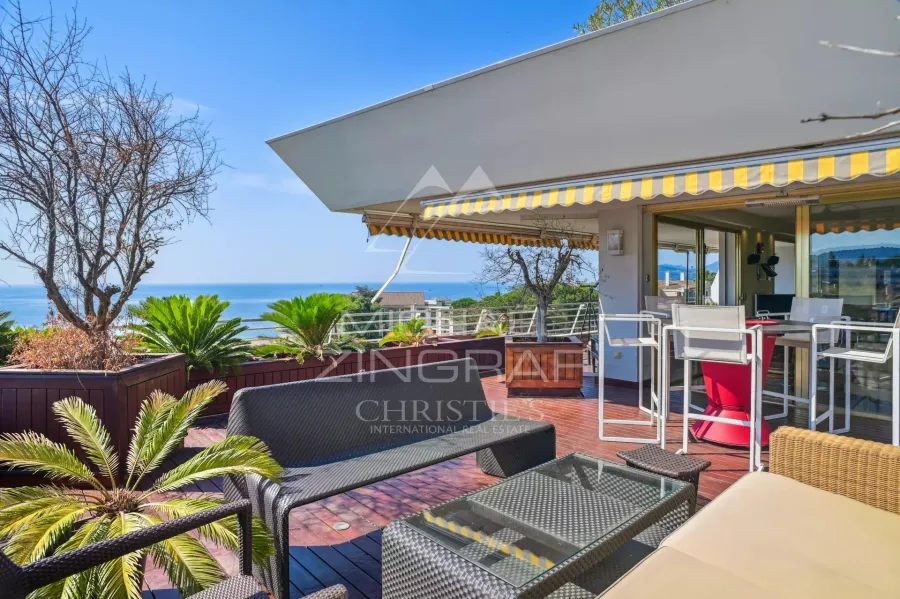 T3 A RENOVER - CANNES, CROIX DES GARDES – VUE MER PANORAMIQUE - 4