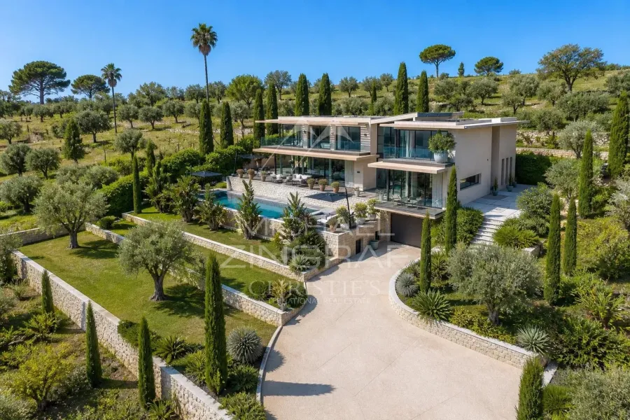 Aux portes de Cannes - Villa d’architecte neuve avec vue mer panoramique