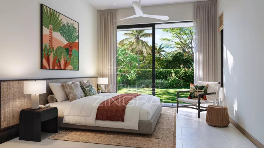Villa 3 Chambres avec Jardin Privatif à Anahita Beau Champ - 2