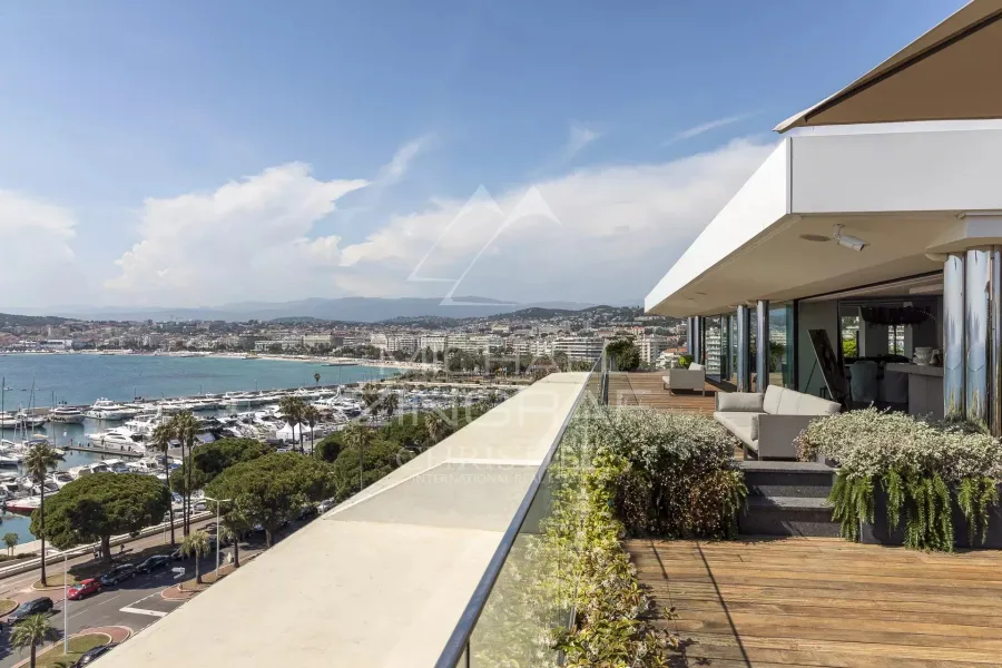 Cannes Croisette – Palm Beach – Penthouse d’exception avec vue mer panoramique - 9