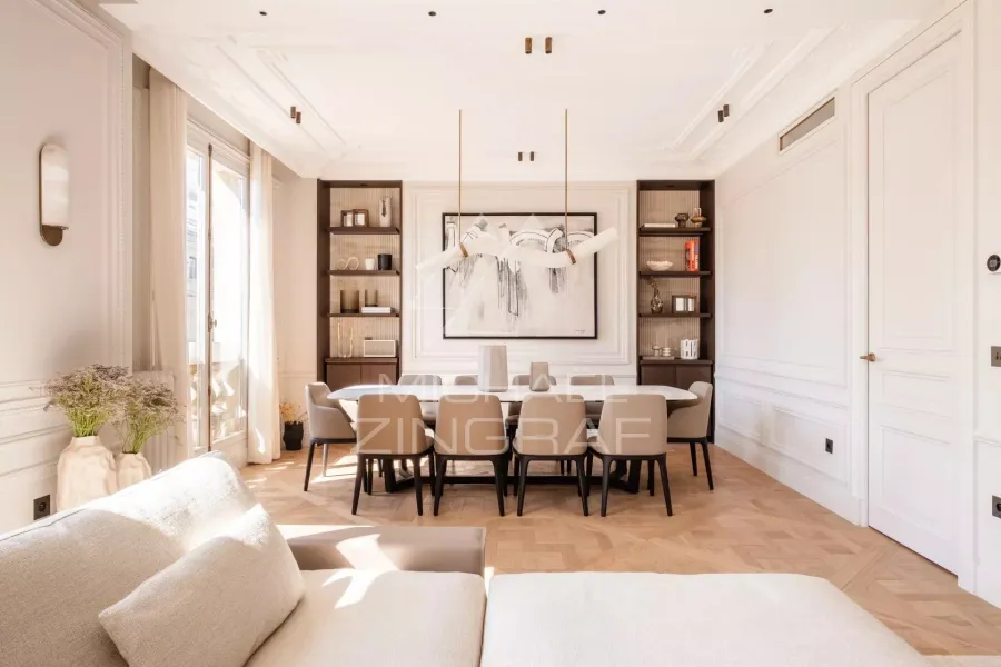 A vendre - Appartement 3 Suites - Paris 8eme - Triangle d'Or - Clim - Refait à neuf - 7