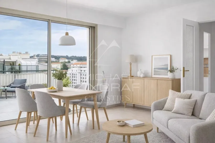 Rare, Penthouse a rénover - Cannes – Vue panoramique - 5