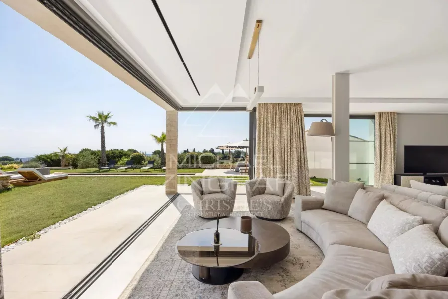 Super-Cannes – Superbe  contemporaine avec vue mer panoramique – Domaine privé - 5