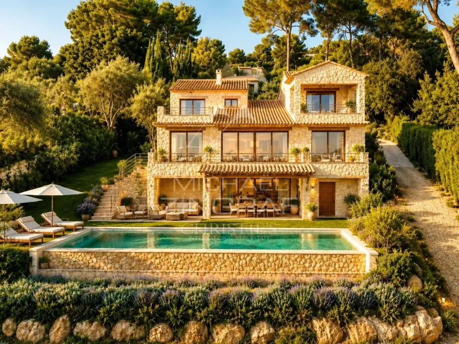 Saint-Paul-de-Vence - Villa premium avec vue panoramique mer et village