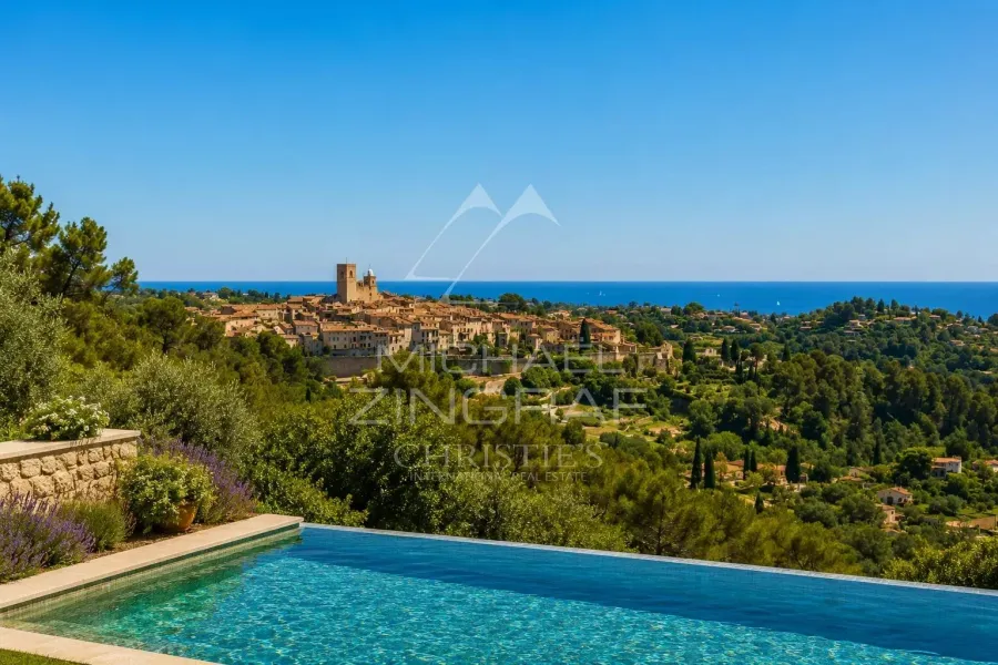 Saint-Paul-de-Vence - Villa premium avec vue panoramique mer et village - 2
