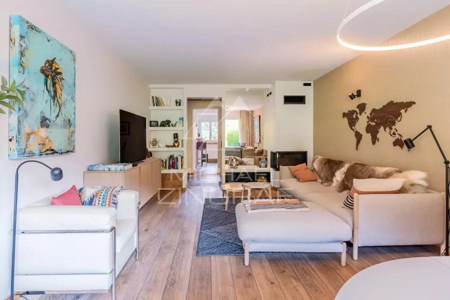 Appartement Rez-de-Jardin "coup de coeur" - 3 pièces - Cheminée - Rénové - Megève
