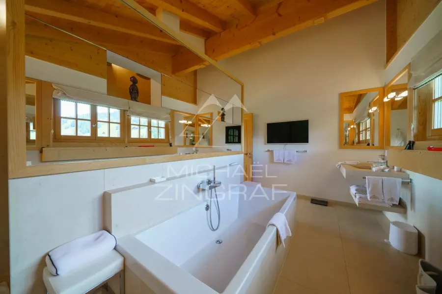 Chalet familial luxueux à proximité des pistes de Schoenried et Saanenmoeser - 8