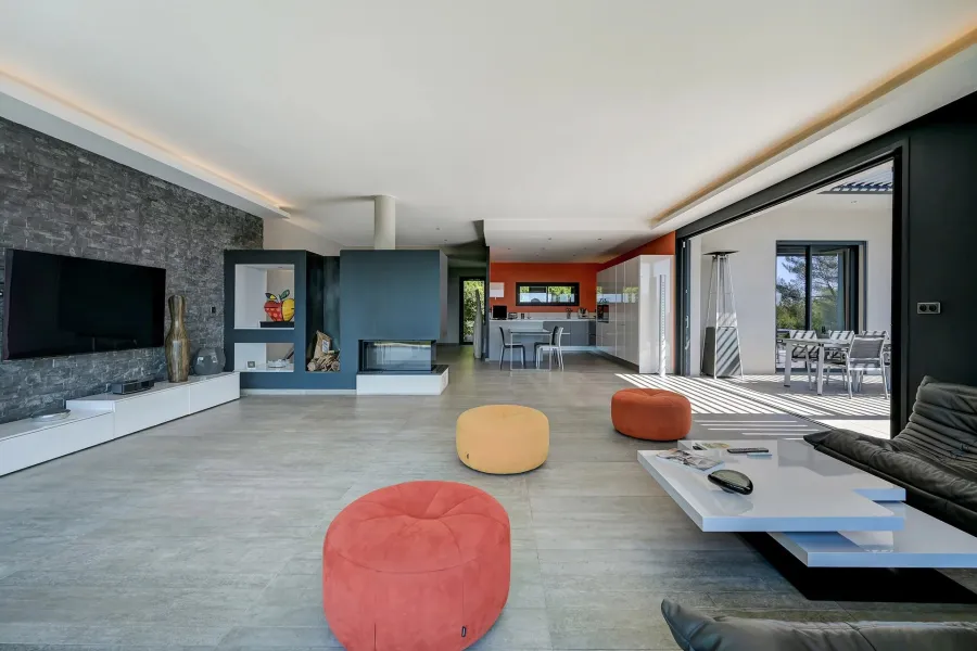 Villa d'architecte contemporaine avec vue panoramique & Pinède privée - 6