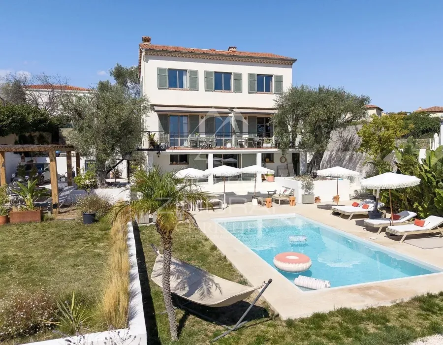 Nice - Bellet - Renovated villa with pool and unobstructed view to the sea - 1