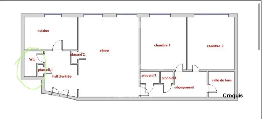 NICE - CARRÉ D'OR -  RARE OPPORTUNITÉ / Appartement a rénover : - 5