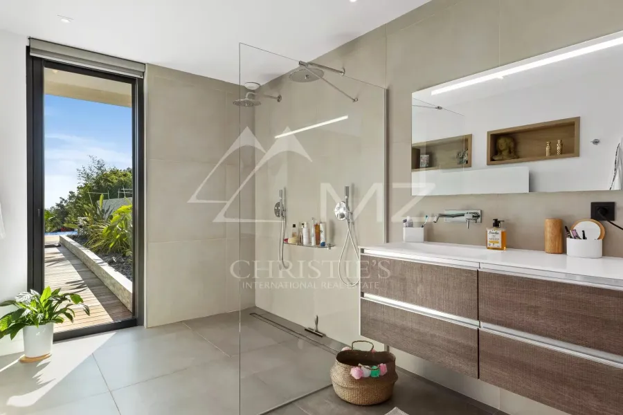 Proche Cannes - Villa contemporaine vue mer - 5