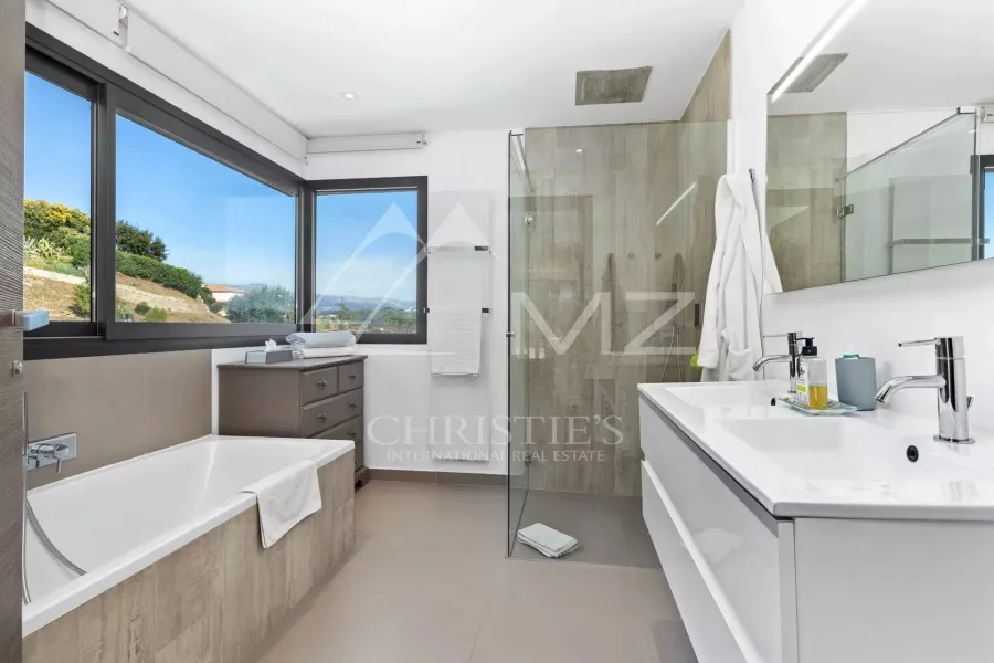 Proche Cannes - Villa contemporaine vue mer - 7