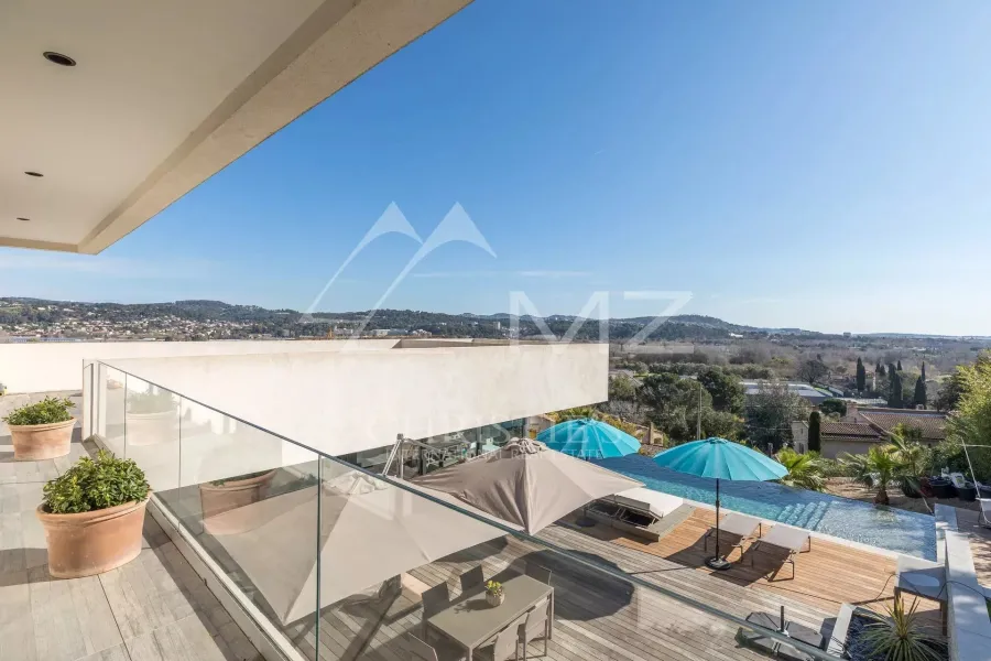 Proche Cannes - Villa contemporaine vue mer - 2