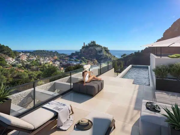 penthouse avec piscine sur le toit